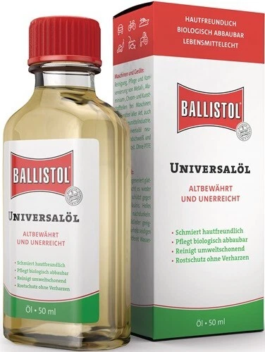 3x BALLISTOL Universalöl 50ml Flasche, Pflege Rostschutz Werkzeug Auto Fahrrad