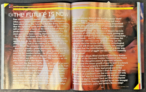2000 Wired Magazine October Burn This Flag Don't Tread On Me Phillippe Khan - Picture 5 of 9