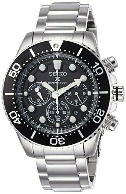 seiko solar chronograph divers 200m