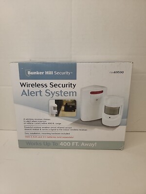 Bunker Hill Security Wireless Driveway Alert System Protection Safety NIB