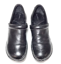 THOM MCAN BLACK LEATHER CLOGS, WOMEN'S SIZE 8.5