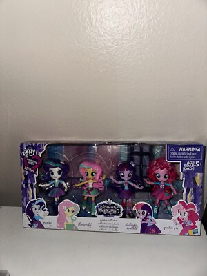 My Little Pony Equestria Girls Twilight Sparkle Pinkie Pie Doll Figure Set of 4
