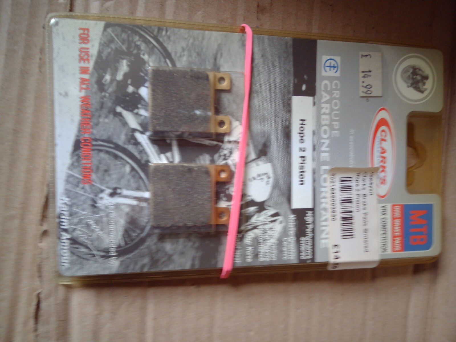 CLARKS  DISC BRAKE PADS, HOPE 2 PISTON