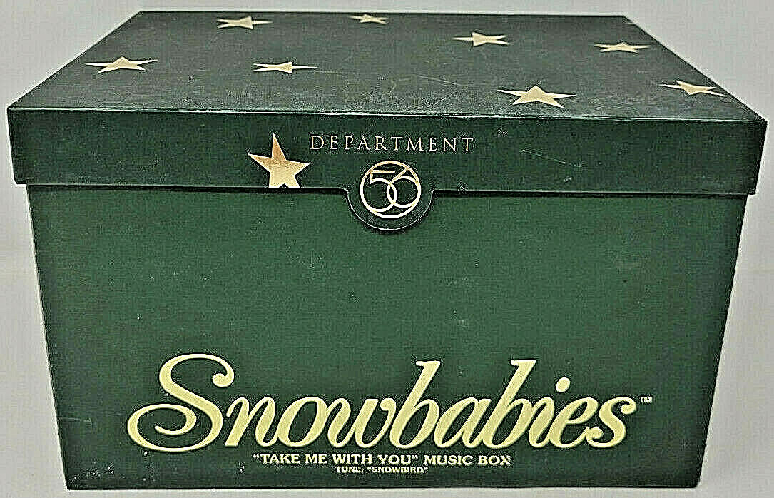 Department 56 Snowbabies Take Me With You Snowbird Music Box  Snowbabies “Take me with you” Music Figurine, New in original packaging display picture 1