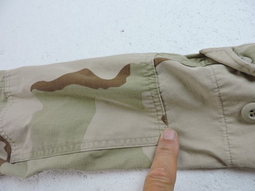 Militär Herren Medium kurze Wüste Tarnmuster Knopf leichte Feldjacke - Bild 5 von 13