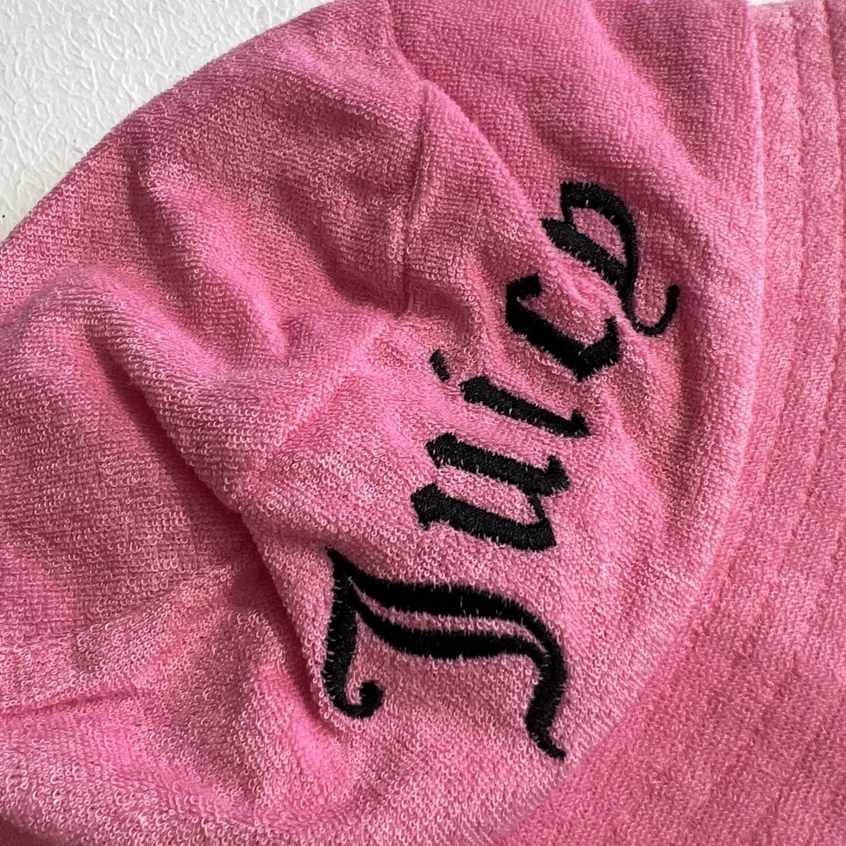 Juicy Couture Hot Pink Terry Cloth Bucket Hat Y2K Barbiecore Logo Crown Emblem Juicy Couture Women main image 2