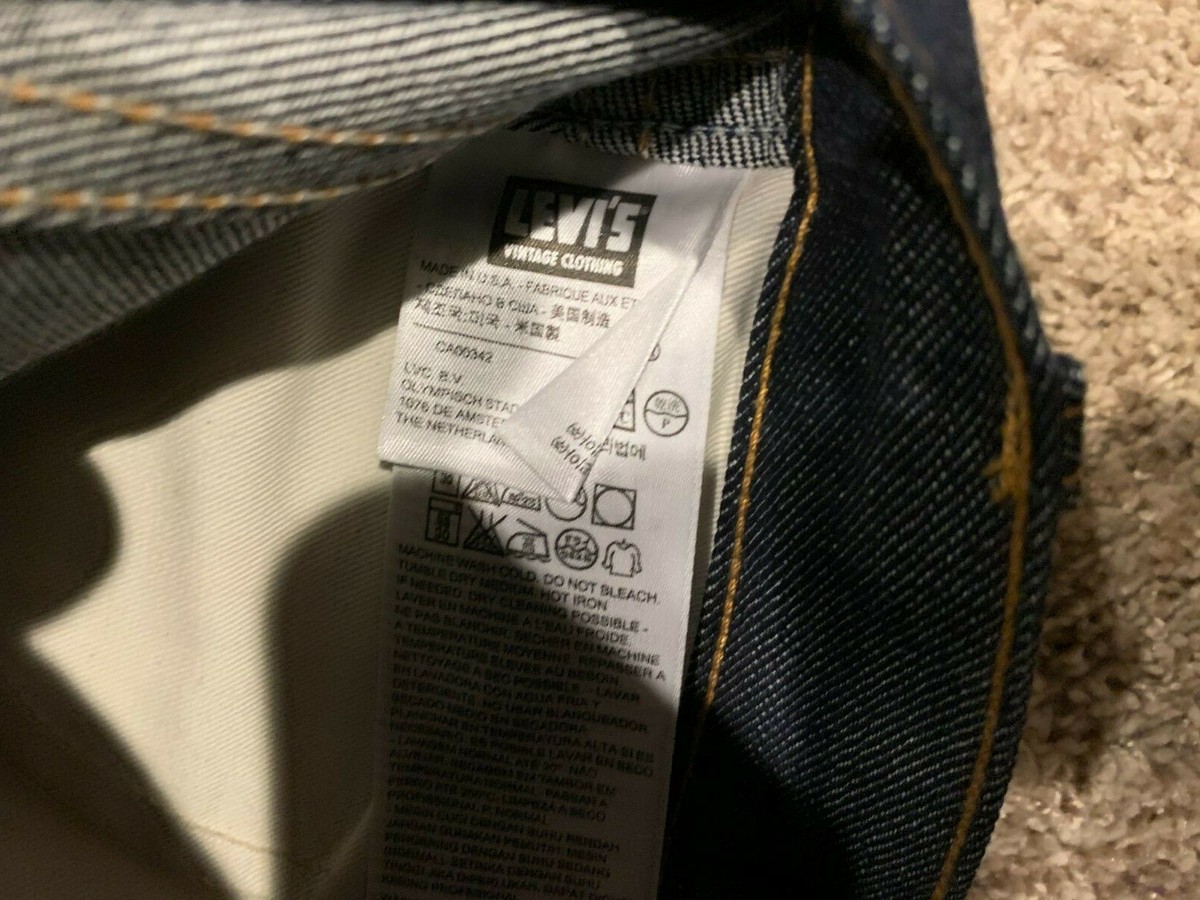LEVI'S VINTAGE CLOTHING LVC 606 SUPER SLIMS JEAN MADE IN US LEVI'S VINTAGE CLOTHING LVC 606 SUPER SLIMS JEAN MADE IN US