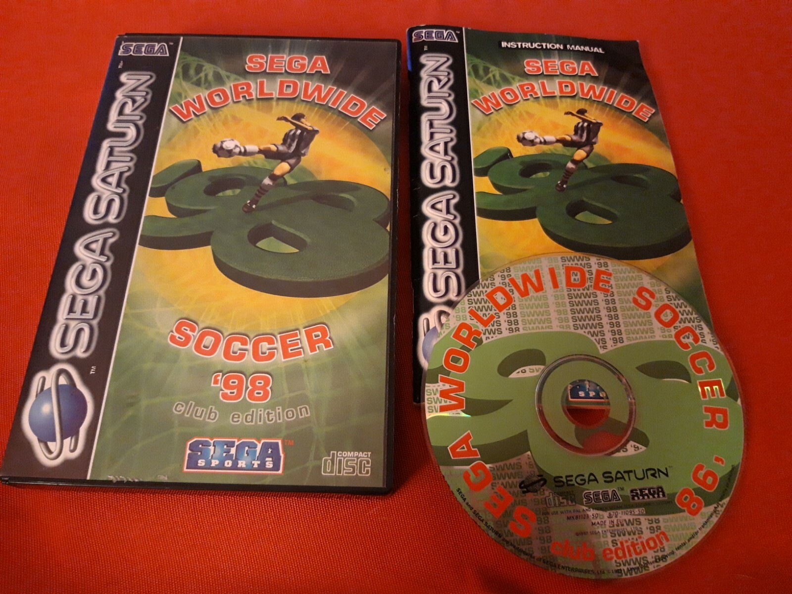 SEGA WORLDWIDE SOCCER '98 CLUB EDITION SEGA SATURN COMPLET PAL FR