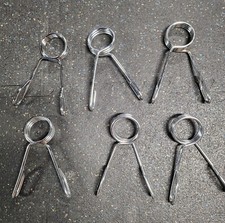 Olympic 2" Spring Clips Collar Clamps - Barbells or Dumbells 3 Pairs 