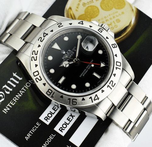 ROLEX - Rehaut 40mm Stainless Steel Explorer II Black Dial 16570 - SANT BLANC - Bild 5 von 10