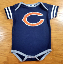 Chicago Bears One Piece Outfit Infant 18M Blue Orange White NFL Baby 18 Months