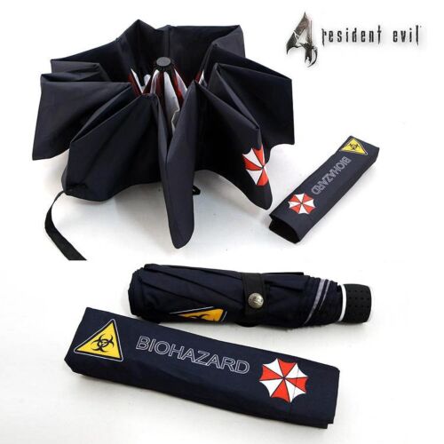 Hot Biohazard Umbrella Corporation Resident Evil Waterproof Folding Umbrella #B