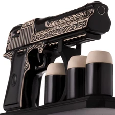 Ceramic Whiskey Decanter Gun 16.9 Oz and Shot Glass Cool Alcohol Gifts For Men