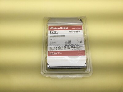 WD Red Plus 12TB 7.2K SATA 6Gb/s 3.5'' NAS HDD WD120EFBX New
