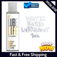 Lube Life Water-Based Personal Lubricant,Lube for Men,Women and Couples,4/8 floz