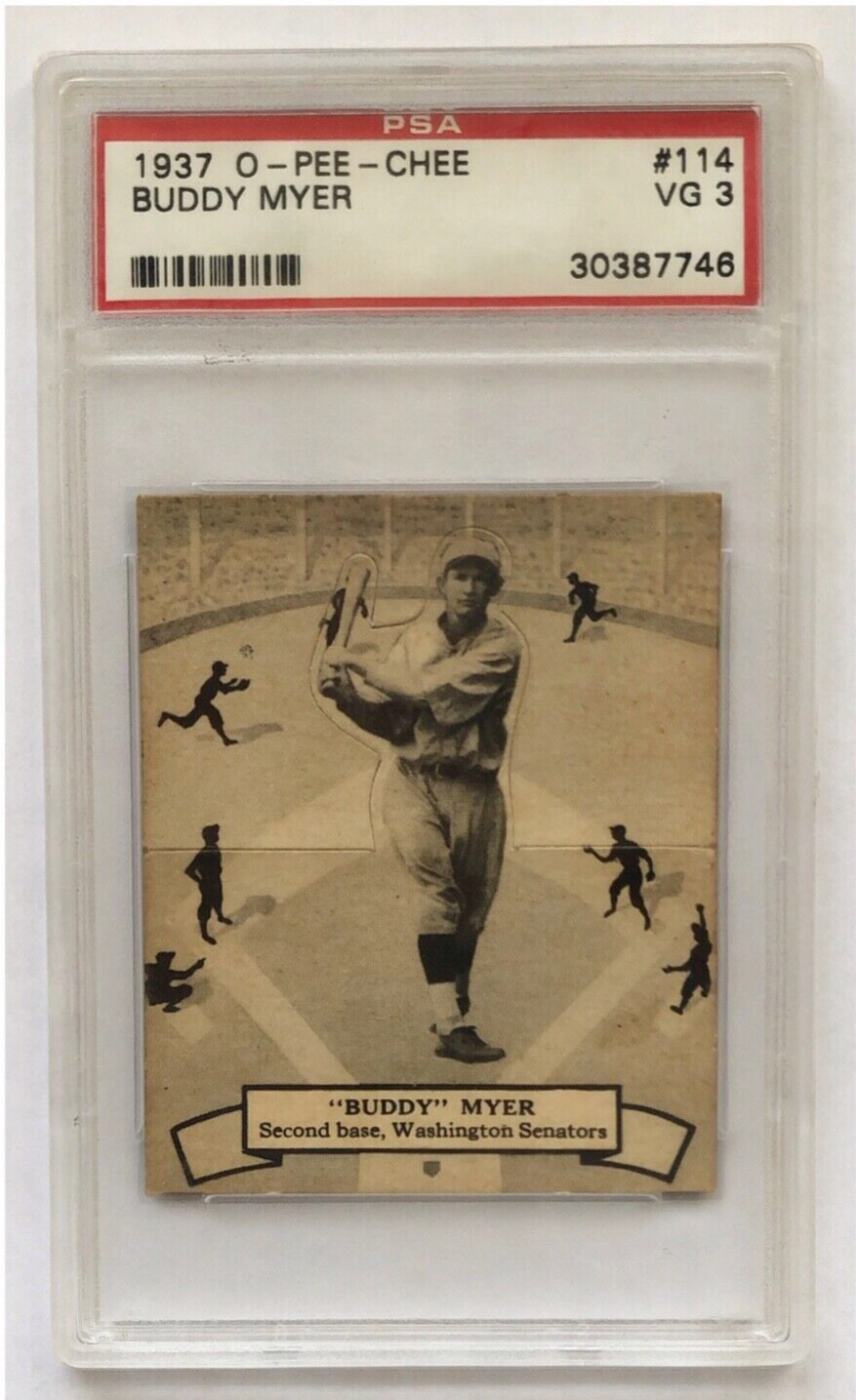 Buddy Myer #114 Baseball Cards 1937 O Pee Chee trading card — raw and PSA graded price guide