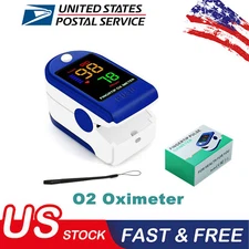 LED Finger Pulse Oximeter Blood Oxygen Monitor SpO2 Heart Rate Tester USA