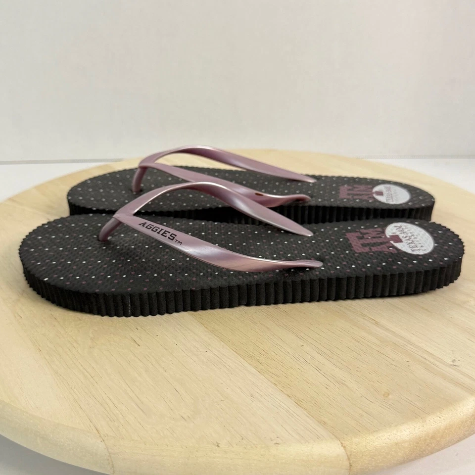 Sandalias sin cordones Aggie para mujer talla 10 Texas A&M Logo Foto 3 de 4