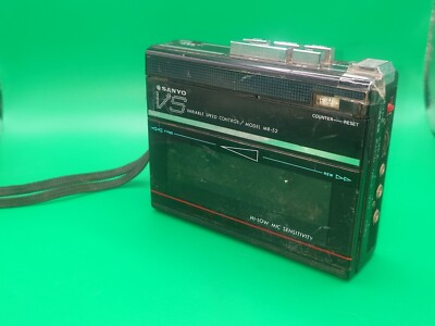 三洋電機 SANYO ポータブルミニカセットレコーダー MR-52 Sanyo MR-52 Cassette Recorder/Player Dictaphones Voice Recording