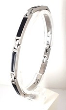 Bracciale Uomo ARKANO BAC42NN In Acciaio Con Particolari Neri