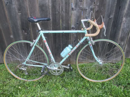 Vtg Edoardo Bianchi Milano Record Speed Bicycle Turquoise+Original Parts!