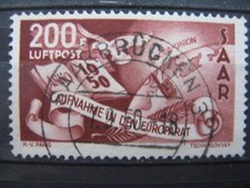 SARRE oblitéré  avion n° 13