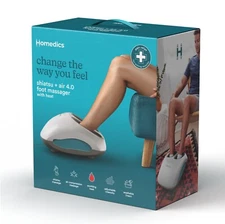 New- Homedics Shiatsu + Air 4.0 Foot Massager with Heat Massage- New