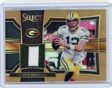 2017 Panini Select Football Bronze Prizm Patch #57 Aaron Rodgers #32/49