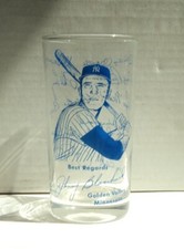 1964 Yankees Johnny Blanchard Glass Mantle Maris Auto's -  