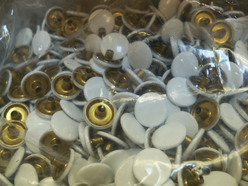 4 part white cap snap button 45 series Kane-M 45-0400-B 1000 pcs - Image 2 of 4