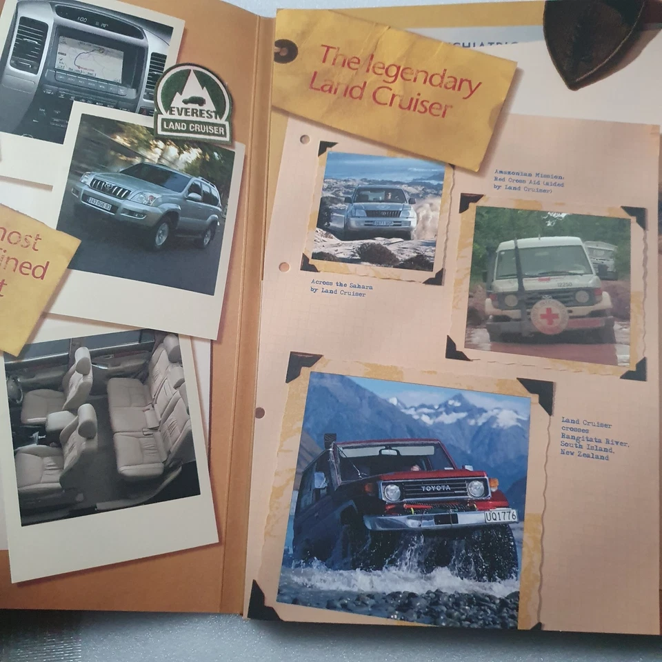 2006 Toyota Land Cruiser sales Brochure Dealer Pack - CD - cloth Badges Etc - Image 2 of 4