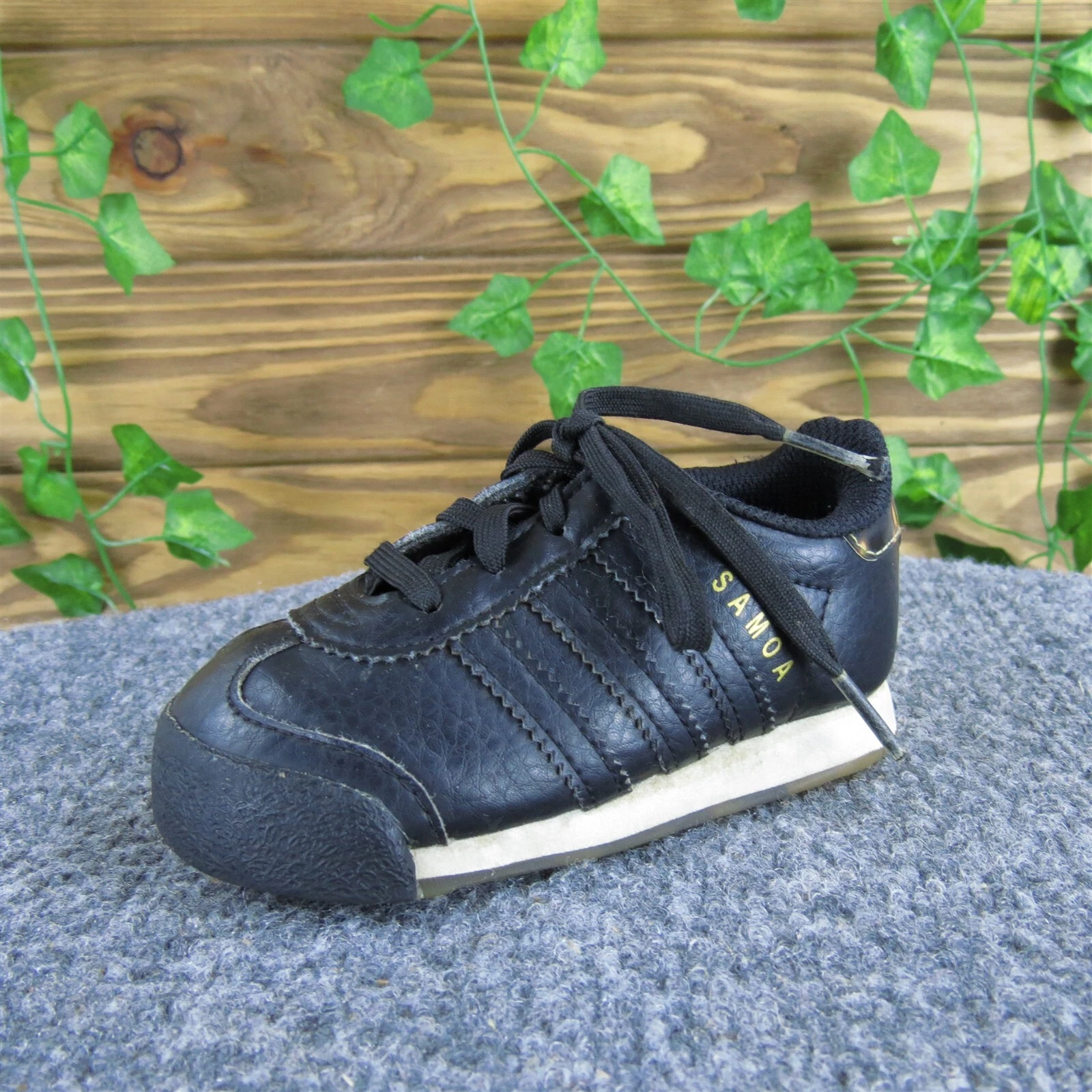Adidas Sneaker Ragazzo Samoa Taglia T 5.5 Medium Nero Sintetico Lacci