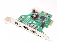 IOI 3-port OHCI Compliant 1394b-2002 to PCI Express Host Card FWB-PCIE1X11B