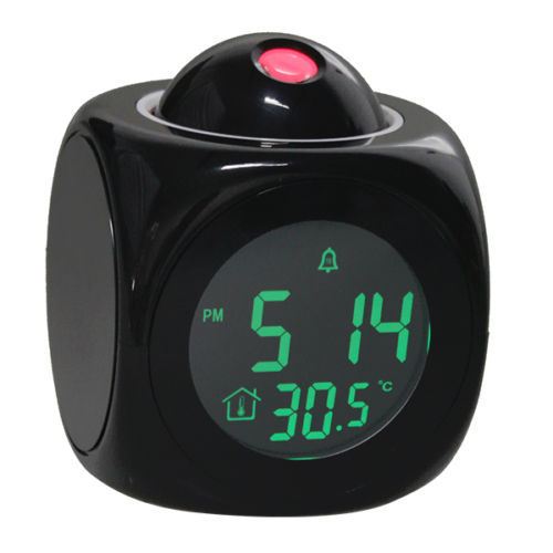 New Projection Alarm Clock Talking LCD Multi-function Time & Temperature Display