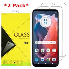 2-Pack Premium 9H Tempered Glass Screen Protector For Motorola moto g play 2024