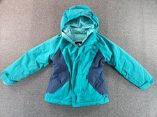 The North Face Jacket Girls XS 3 in 1 Teal Hooded Fleece Liner Dryvent Coat