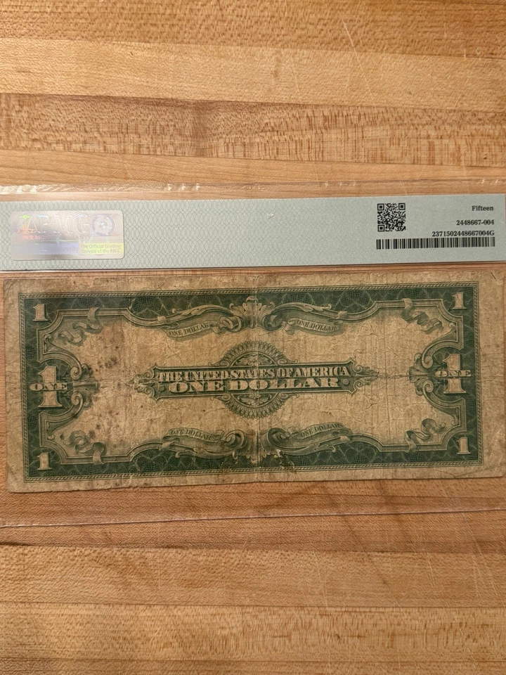 1923 $1 Silver Certificate PMG 15 Fr.237 Speelman White Large Size Blue Seal - Image 2 of 2