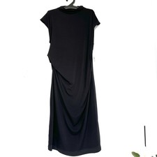 New With Imperfections NINE WEST Women’s XXL Black Sleeveless Party Midi Dress