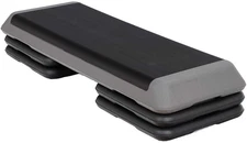 43 Inches Aerobic Step Platform 3 Levels Adjustable Aerobic Stepper with 4 Extra