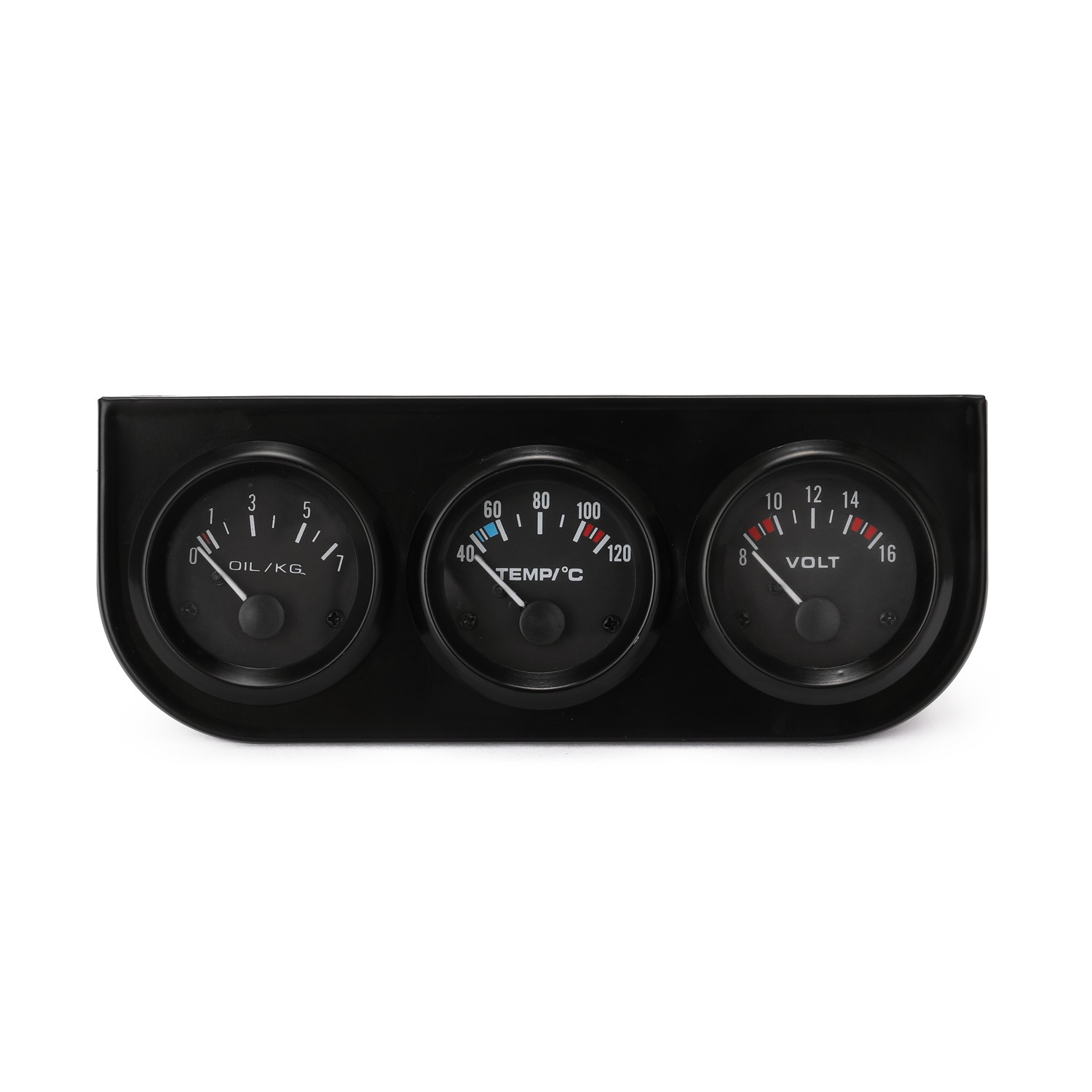52MM 3-in-1 Volt Meter+Water Temp Gauge+Oil Gauge Kit Volt Meter Or Oil Temp BAJ