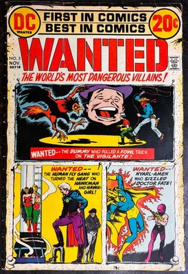 WANTED THE WORLD'S MOST DANGEROUS VILLAINS #3. DC Comics. 1972.