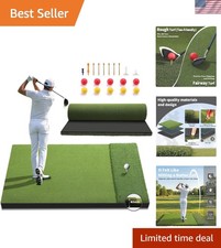 Professional Dual-Turf Golf Mat for Authentic Backyard Simulator Use