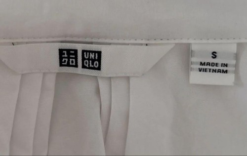 Chemise skipper décontractée coton Uniqlo blanche achats S occasion