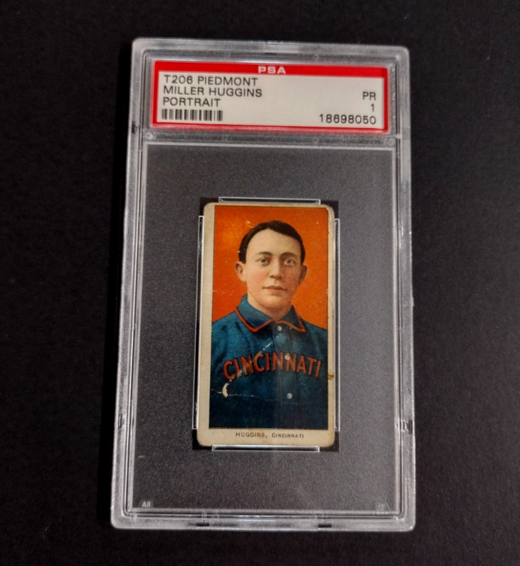 1909 PIEDMONT T206 MILLER HUGGINS (PORTRAIT)  PSA 1