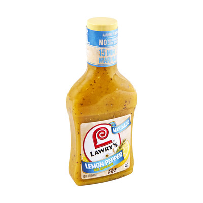 Lawrys Lemon Pepper Marinade 12 Fl Oz Chicken Fish Shrimp Natural Flavor