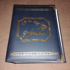 Hawaii Themed 4x6 Photo Album Blue Gold -S