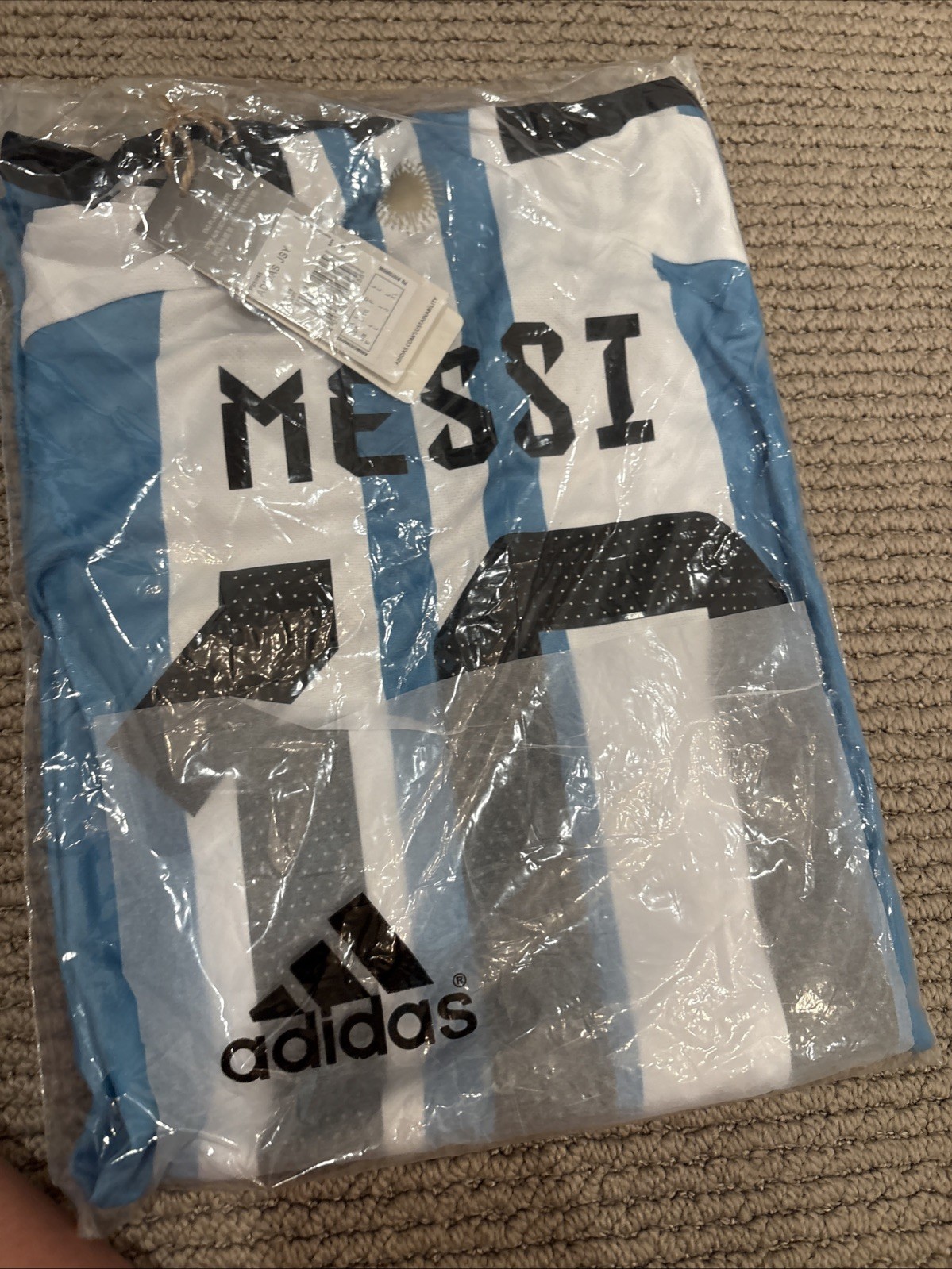 In The Bag, Argentina Messi Jersey Untouched Size Men’s Large ￼