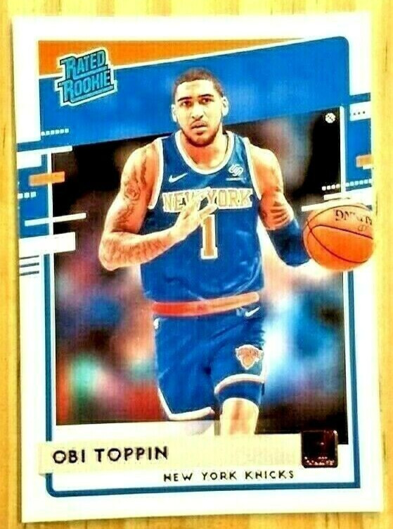 2020-21 PANINI DONRUSS OBI TOPPIN RATED ROOKIE RC CARD#229 NMMT NEW YORK KNICKS