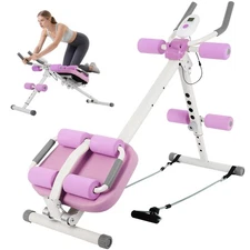 6 in 1 Ab Machine for Stomach Workout Multi-Functional Adjustable Ab Exercise