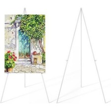 Folding Easel Display Stand Art Painting Holder Tripod Portable Adjustable White